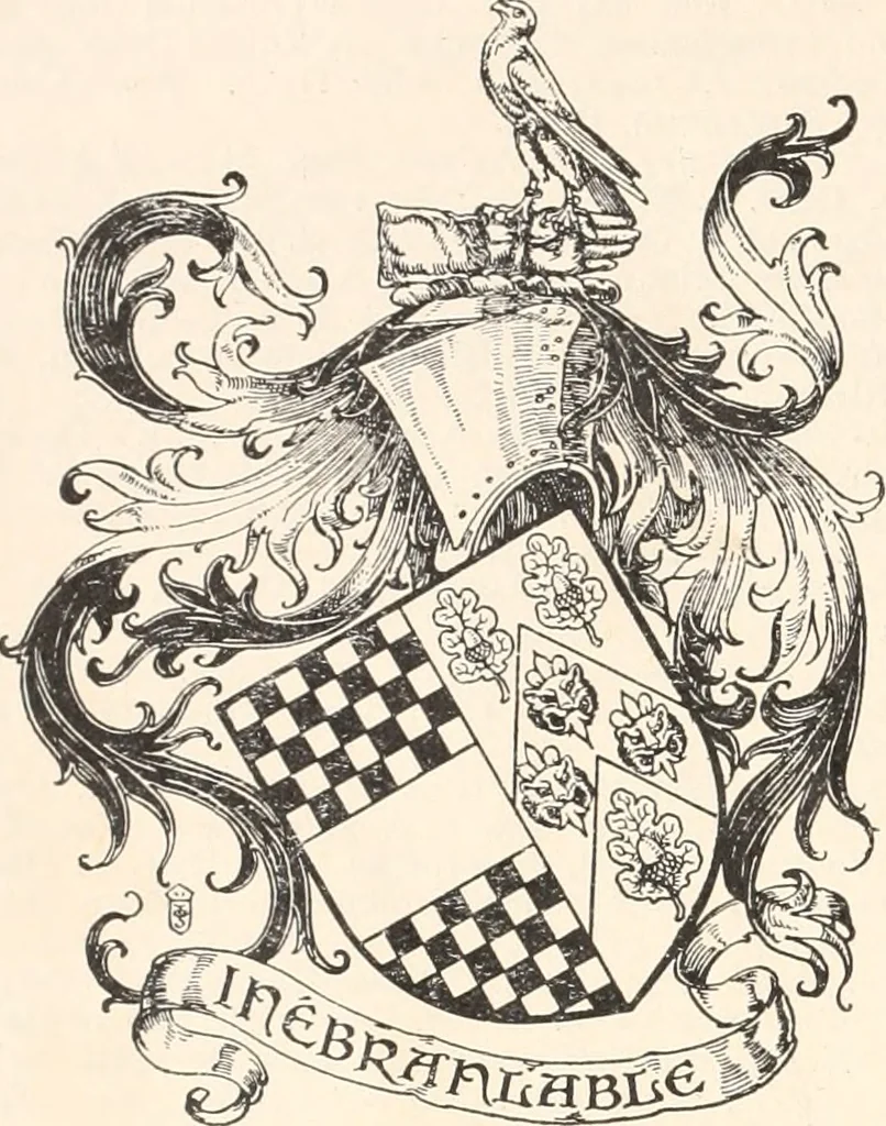 An illustration from Armorial families : a directory of gentlemen of coat-armour, 1905, leaf 57