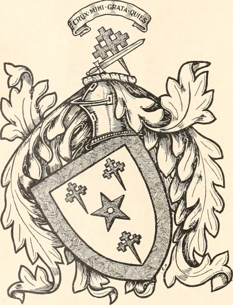 An illustration from Armorial families : a directory of gentlemen of coat-armour, 1905, leaf 59