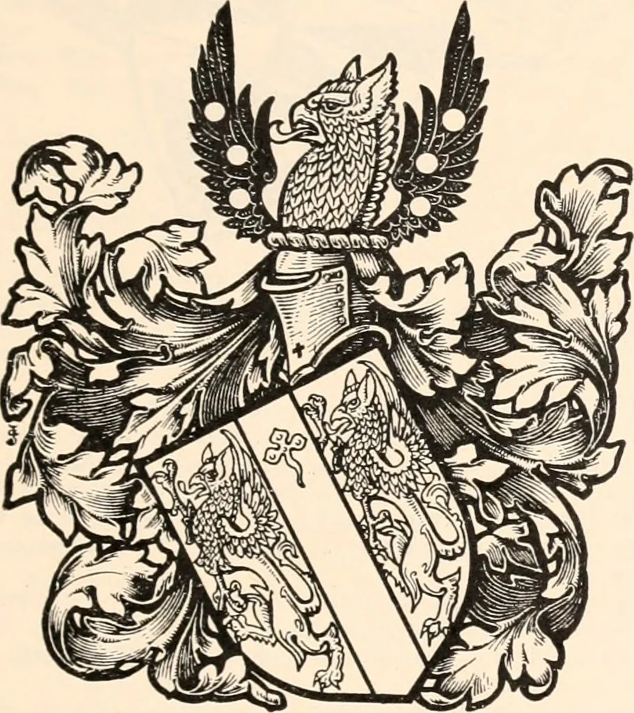 An illustration from Armorial families : a directory of gentlemen of coat-armour, 1905, leaf 62