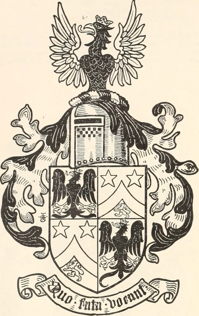 An illustration from Armorial families : a directory of gentlemen of coat-armour, 1905, leaf 65