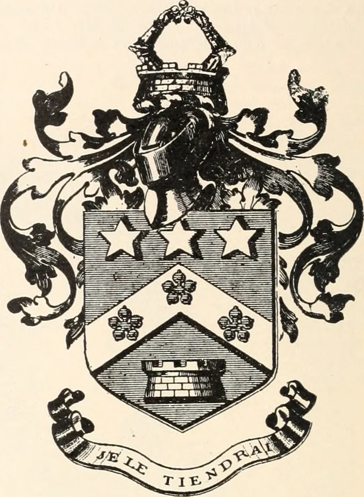 An illustration from Armorial families : a directory of gentlemen of coat-armour, 1905, leaf 69