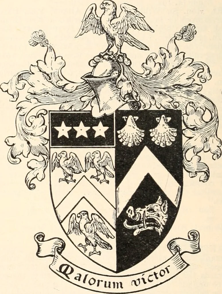 An illustration from Armorial families : a directory of gentlemen of coat-armour, 1905, leaf 71