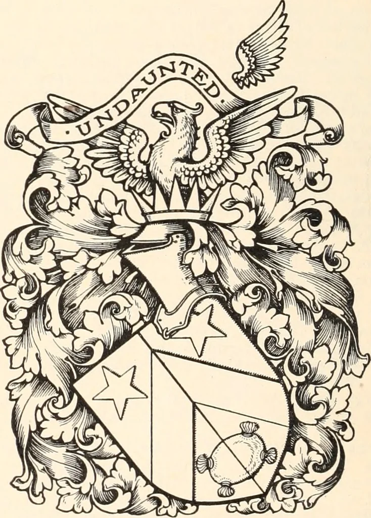 An illustration from Armorial families : a directory of gentlemen of coat-armour, 1905, leaf 73