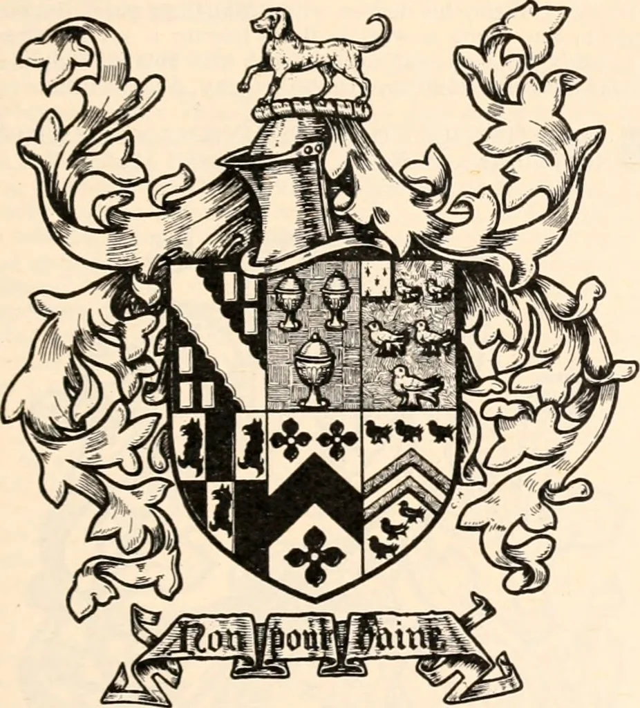 An illustration from Armorial families : a directory of gentlemen of coat-armour, 1905, leaf 76