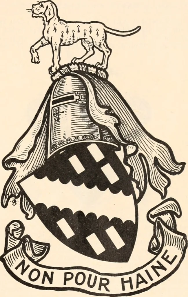 An illustration from Armorial families : a directory of gentlemen of coat-armour, 1905, leaf 76