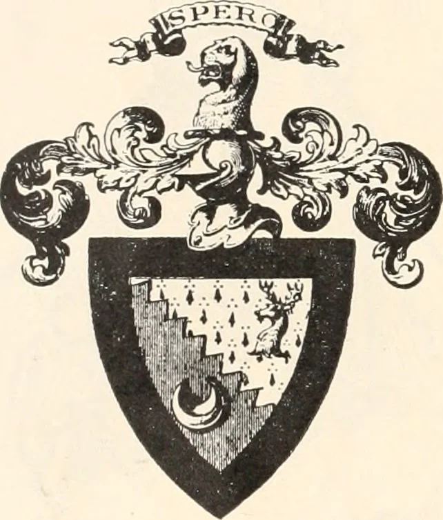 An illustration from Armorial families : a directory of gentlemen of coat-armour, 1905, leaf 77