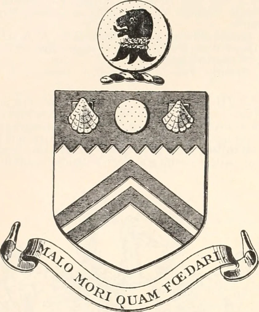 An illustration from Armorial families : a directory of gentlemen of coat-armour, 1905, leaf 81