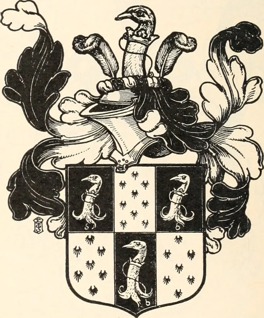 An illustration from Armorial families : a directory of gentlemen of coat-armour, 1905, leaf 81
