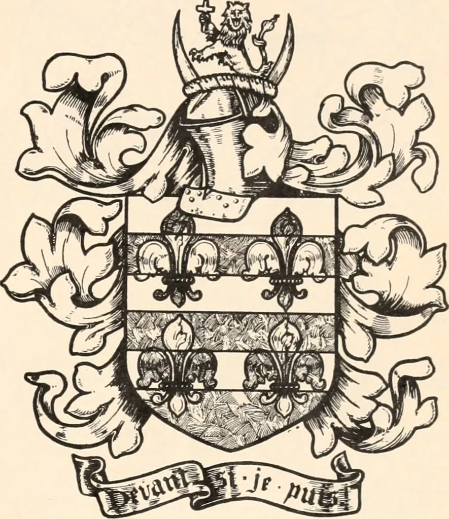 An illustration from Armorial families : a directory of gentlemen of coat-armour, 1905, leaf 82