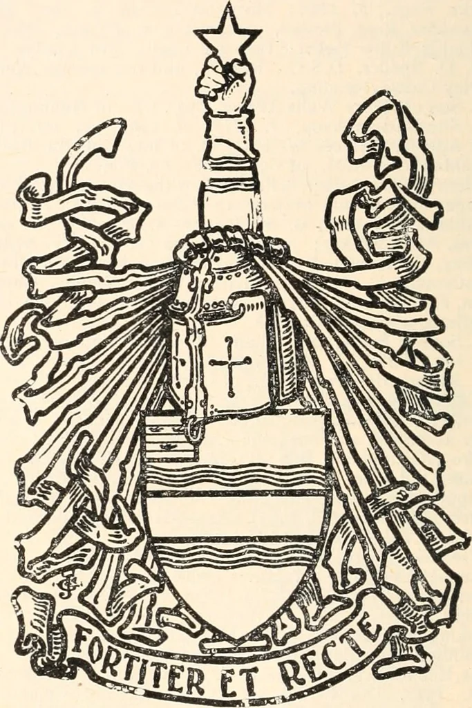 An illustration from Armorial families : a directory of gentlemen of coat-armour, 1905, leaf 83