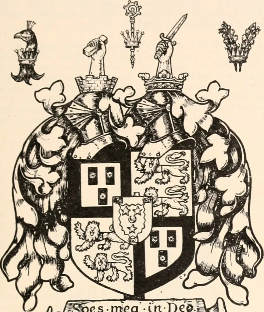 An illustration from Armorial families : a directory of gentlemen of coat-armour, 1905, leaf 86