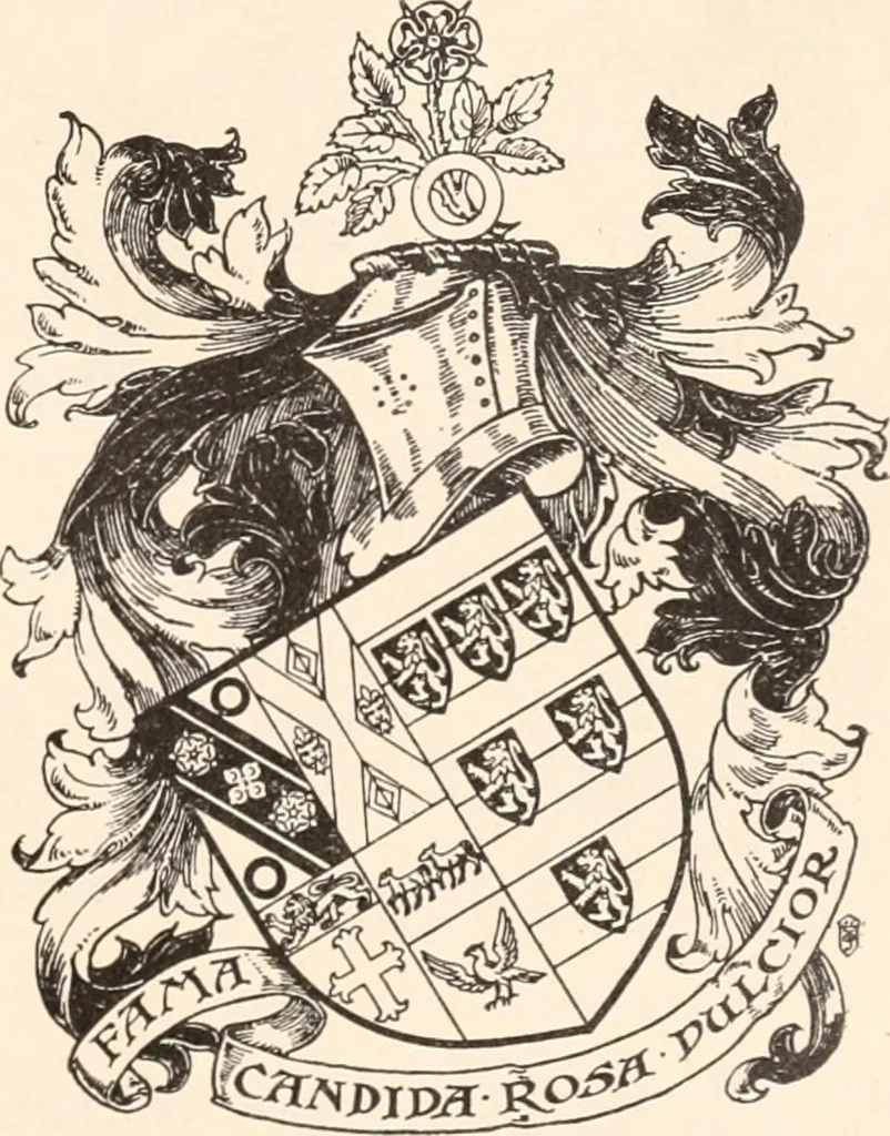 An illustration from Armorial families : a directory of gentlemen of coat-armour, 1905, leaf 86