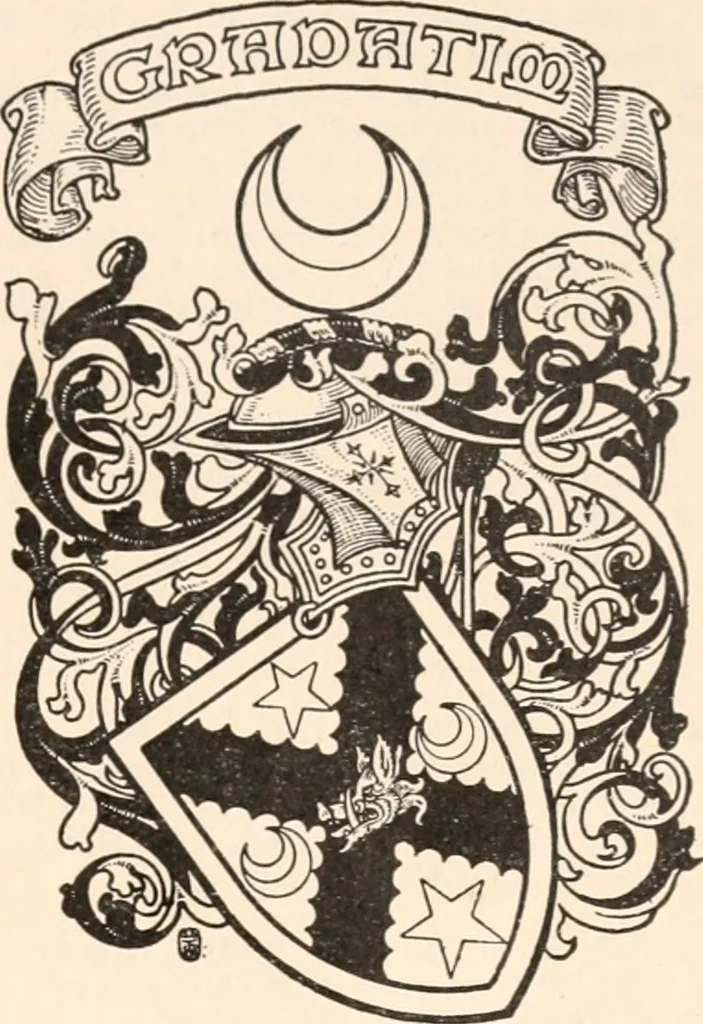 An illustration from Armorial families : a directory of gentlemen of coat-armour, 1905, leaf 88
