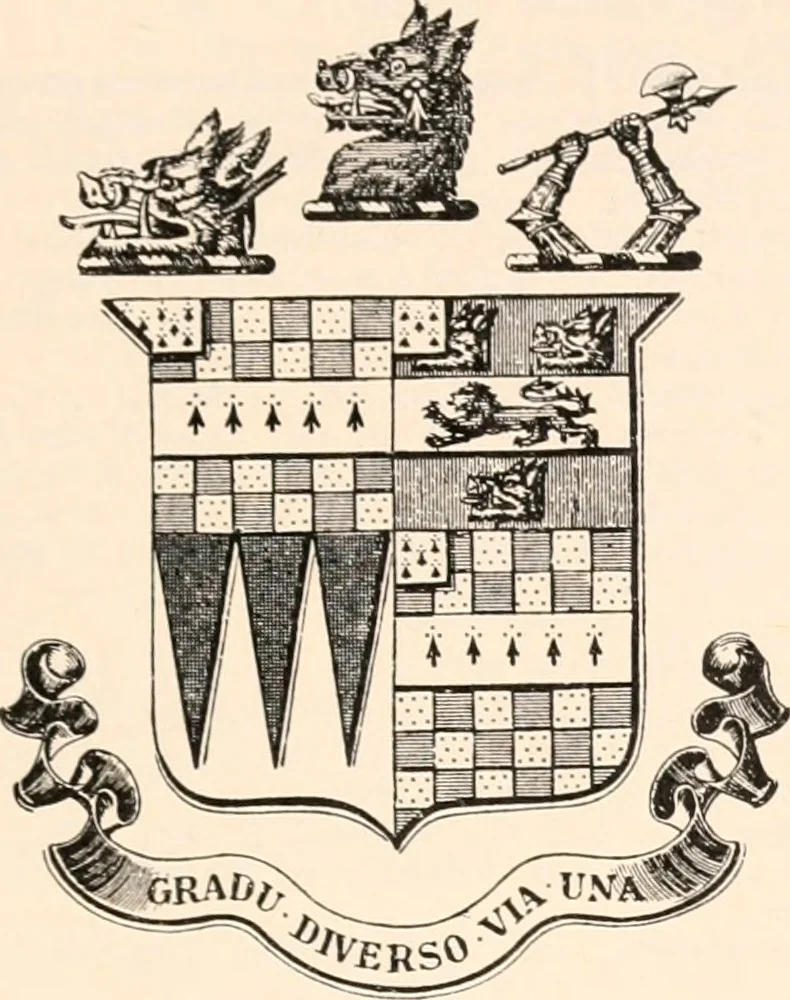 An illustration from Armorial families : a directory of gentlemen of coat-armour, 1905, leaf 94