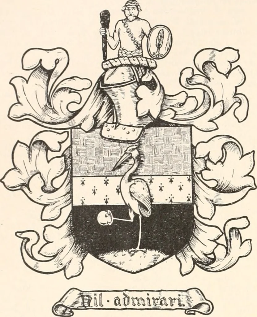 An illustration from Armorial families : a directory of gentlemen of coat-armour, 1905, leaf 95