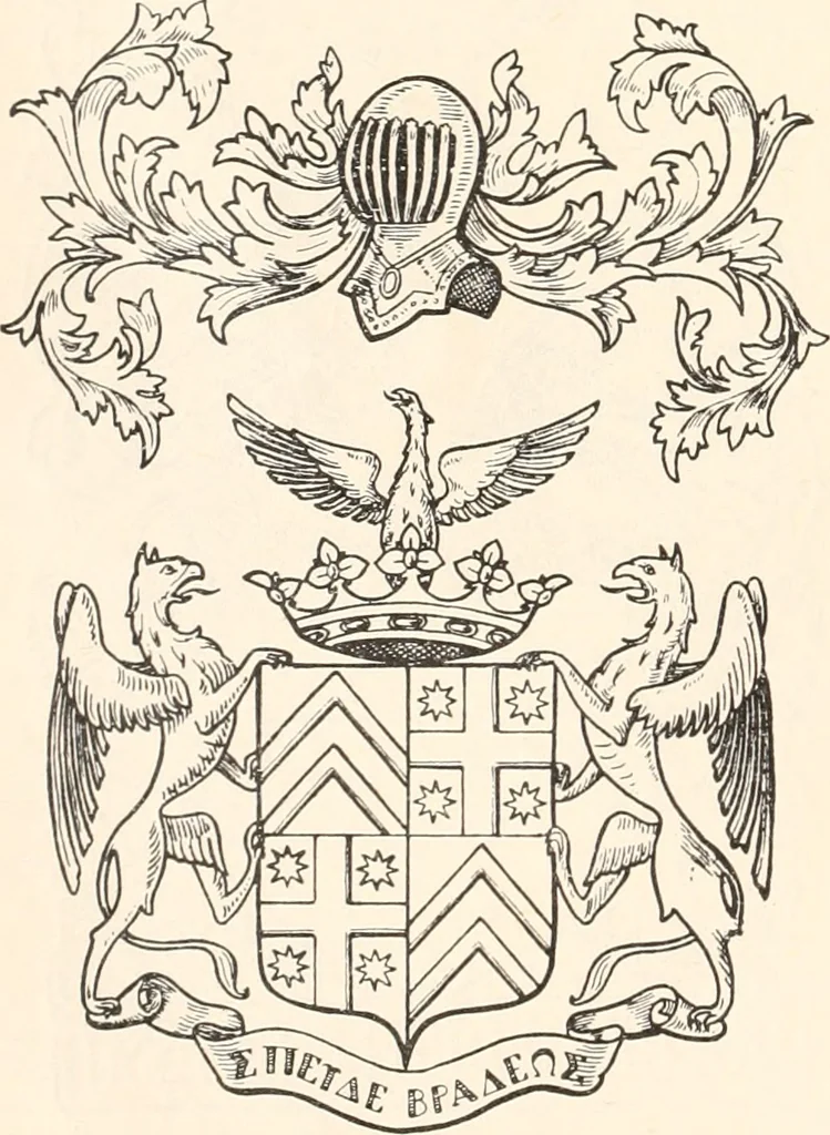 An illustration from Armorial families : a directory of gentlemen of coat-armour, 1905, leaf 97