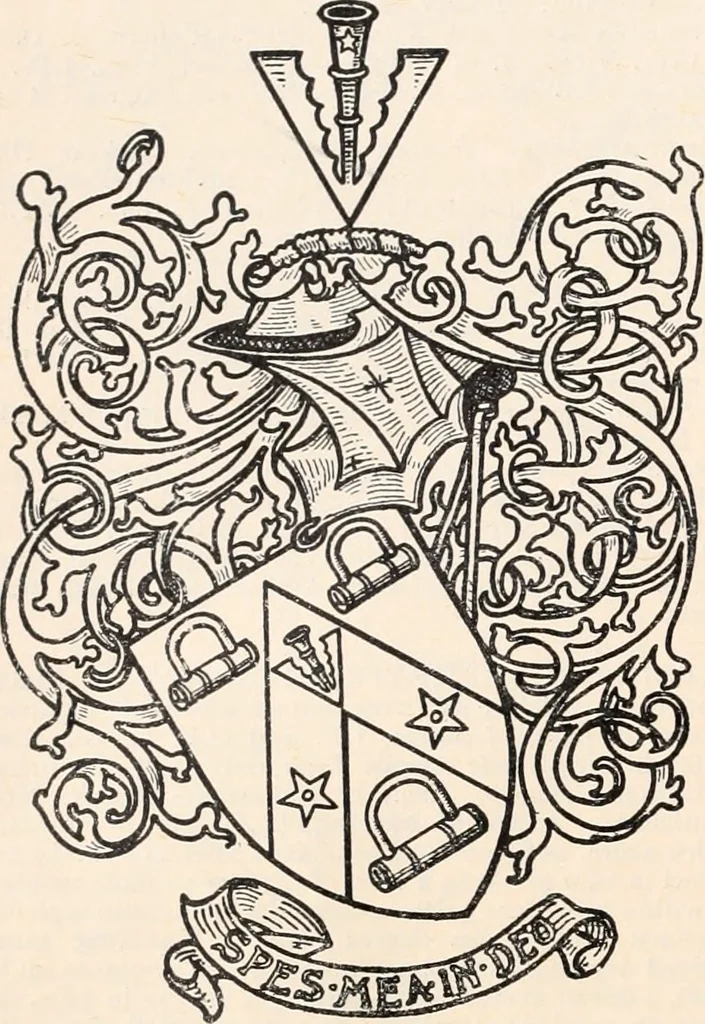 An illustration from Armorial families : a directory of gentlemen of coat-armour, 1905, leaf 101