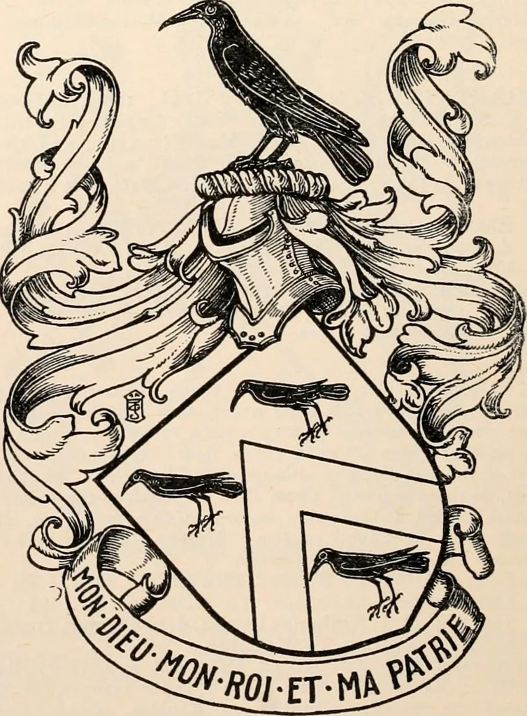 An illustration from Armorial families : a directory of gentlemen of coat-armour, 1905, leaf 101