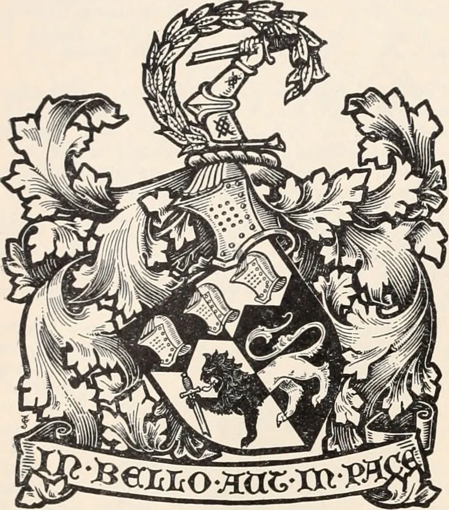 An illustration from Armorial families : a directory of gentlemen of coat-armour, 1905, leaf 103