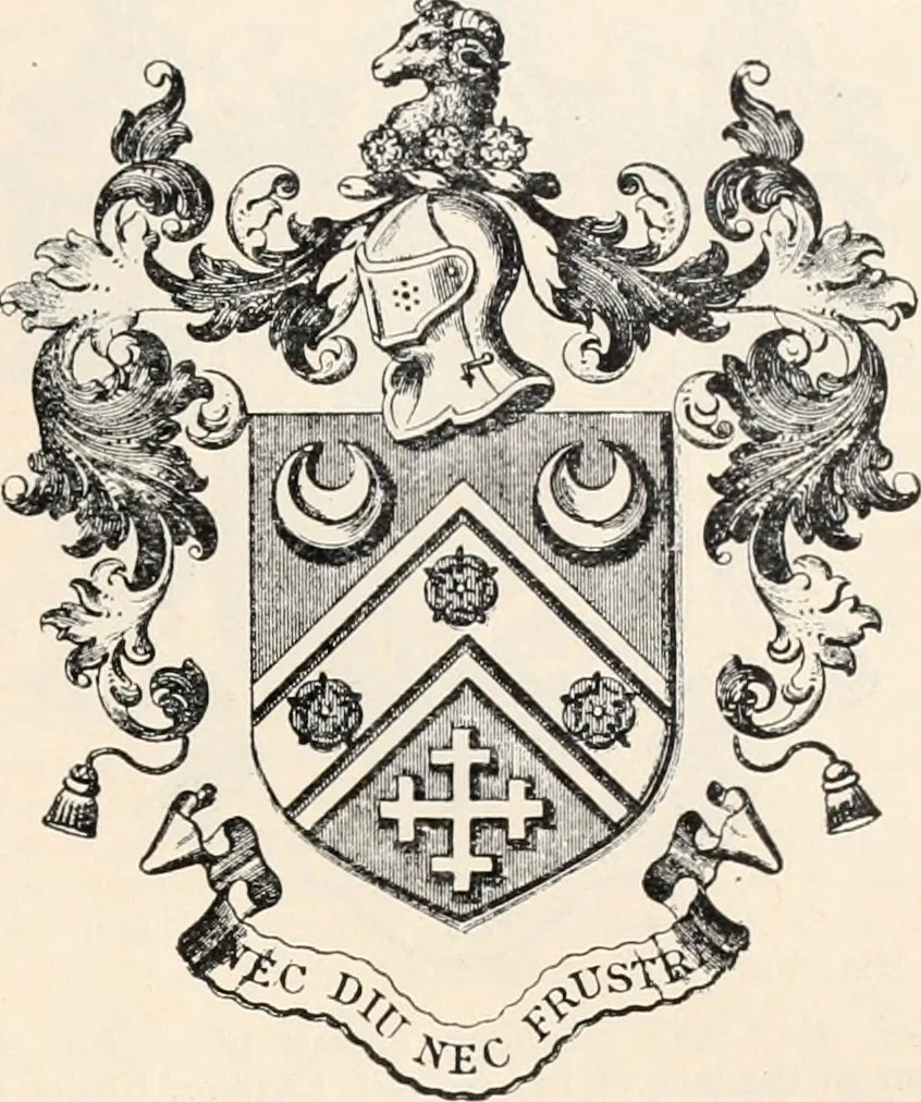 An illustration from Armorial families : a directory of gentlemen of coat-armour, 1905, leaf 106