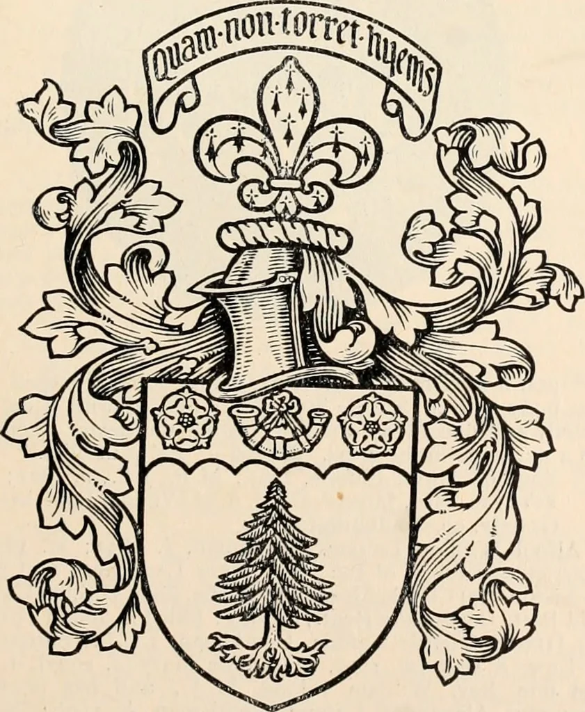 An illustration from Armorial families : a directory of gentlemen of coat-armour, 1905, leaf 110