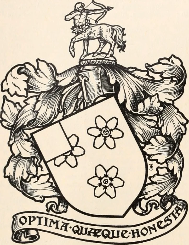 An illustration from Armorial families : a directory of gentlemen of coat-armour, 1905, leaf 115