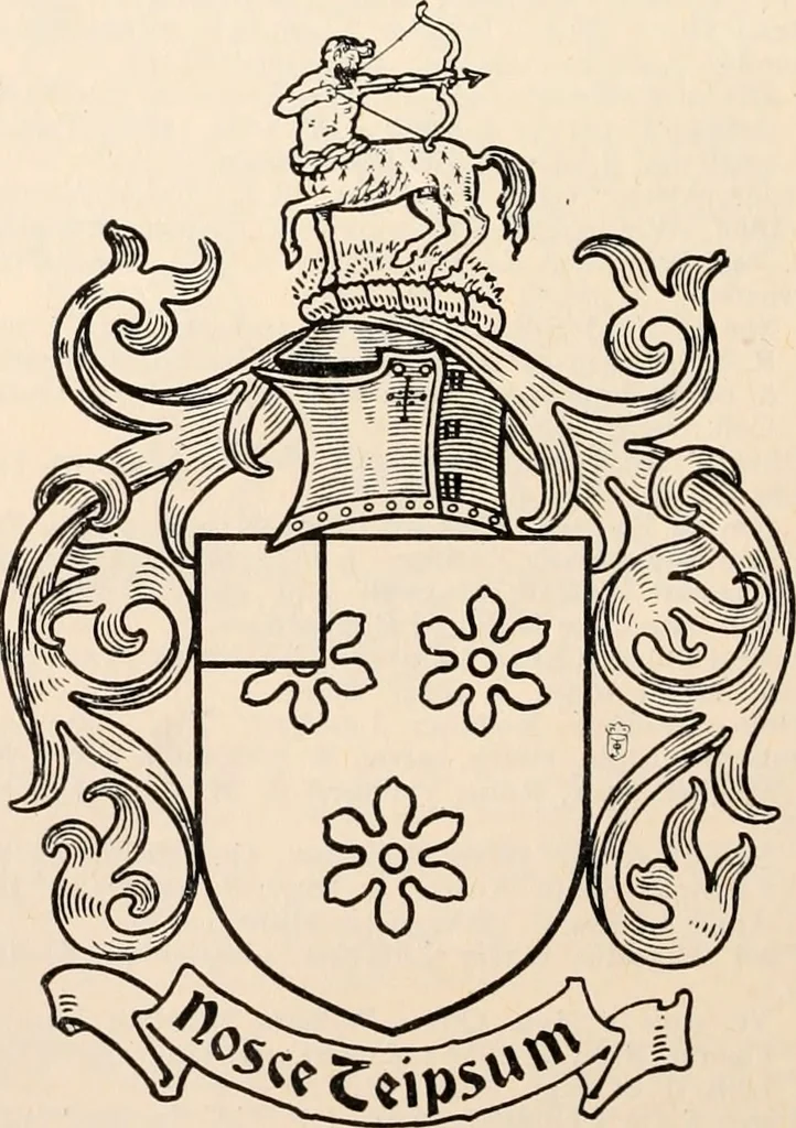 An illustration from Armorial families : a directory of gentlemen of coat-armour, 1905, leaf 115