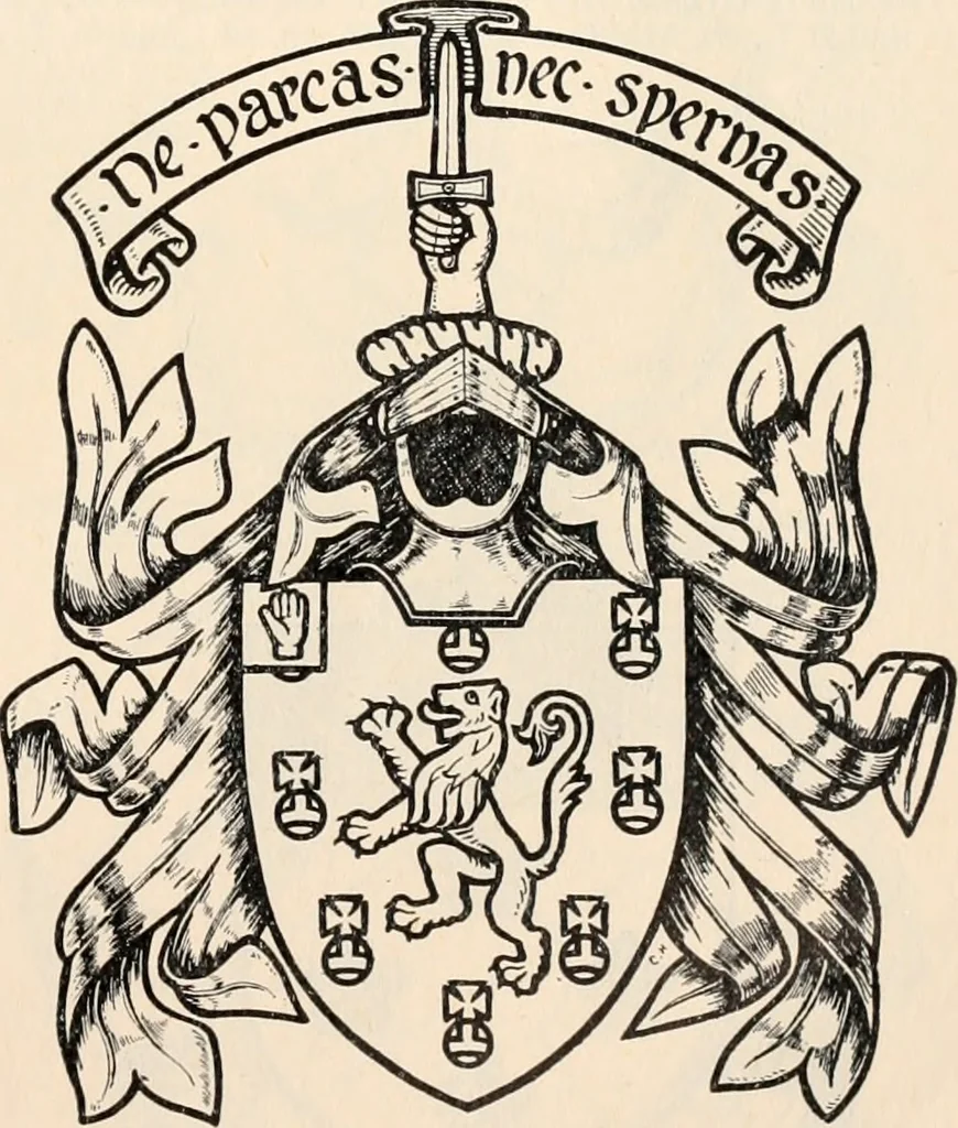 An illustration from Armorial families : a directory of gentlemen of coat-armour, 1905, leaf 116
