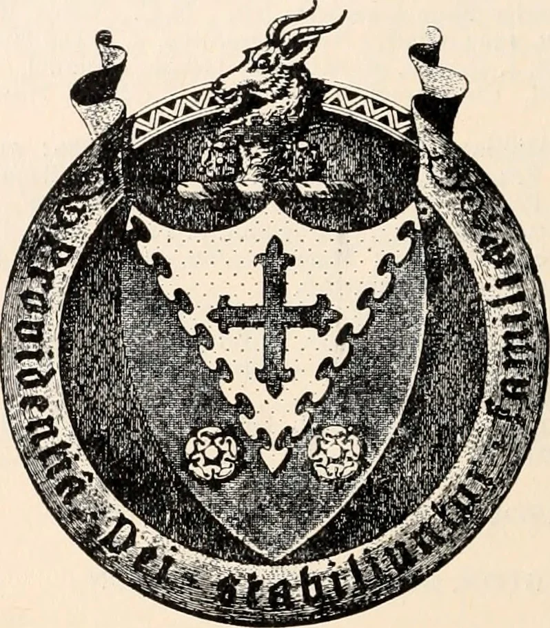 An illustration from Armorial families : a directory of gentlemen of coat-armour, 1905, leaf 117