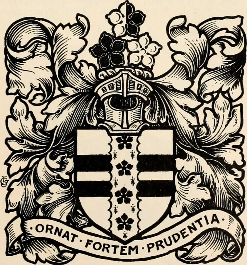 An illustration from Armorial families : a directory of gentlemen of coat-armour, 1905, leaf 118