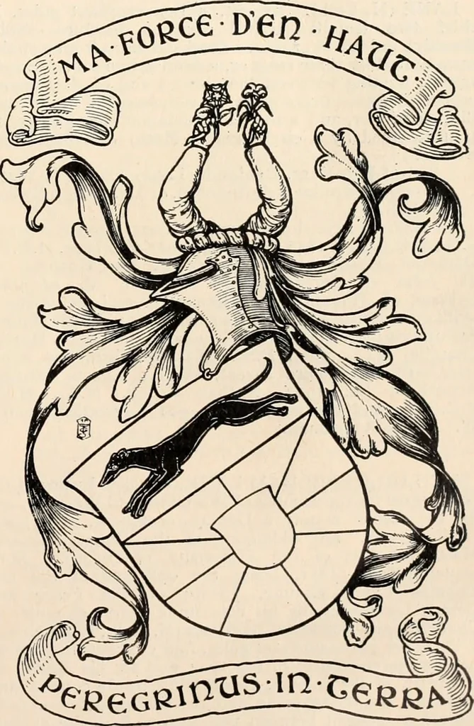 An illustration from Armorial families : a directory of gentlemen of coat-armour, 1905, leaf 118
