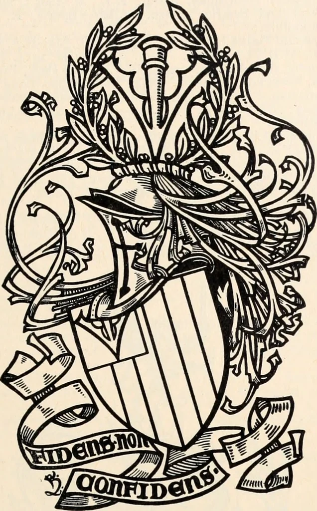 An illustration from Armorial families : a directory of gentlemen of coat-armour, 1905, leaf 122