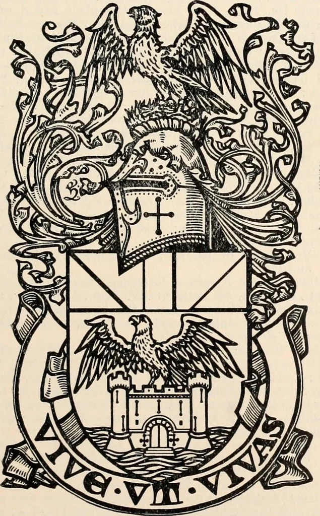 An illustration from Armorial families : a directory of gentlemen of coat-armour, 1905, leaf 124