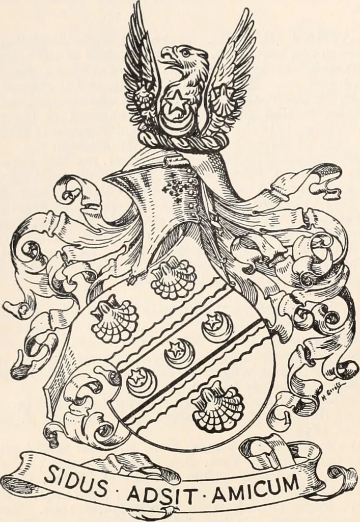 An illustration from Armorial families : a directory of gentlemen of coat-armour, 1905, leaf 127