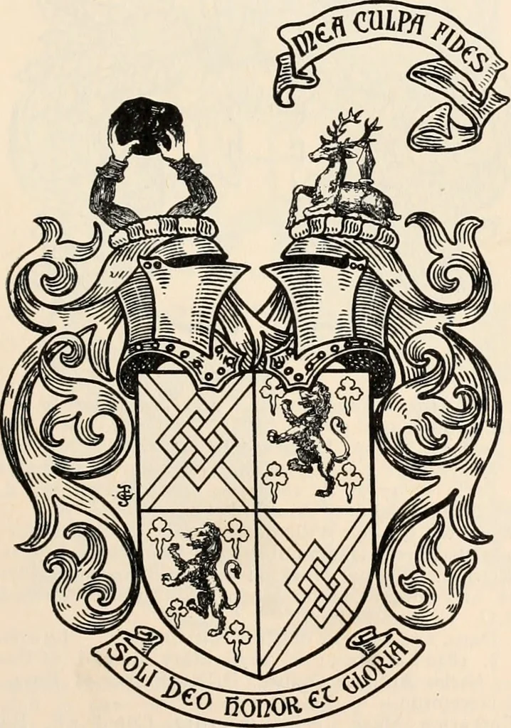 An illustration from Armorial families : a directory of gentlemen of coat-armour, 1905, leaf 130