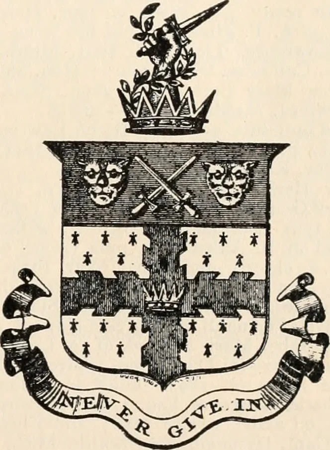 An illustration from Armorial families : a directory of gentlemen of coat-armour, 1905, leaf 130