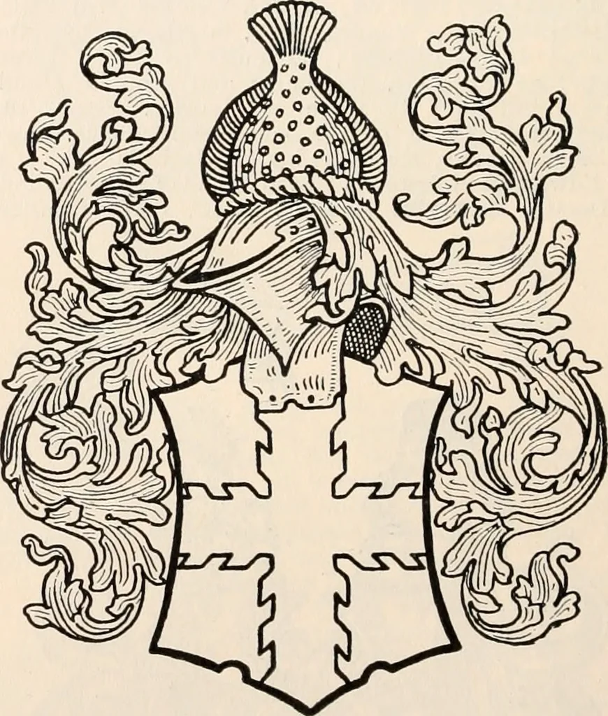 An illustration from Armorial families : a directory of gentlemen of coat-armour, 1905, leaf 131