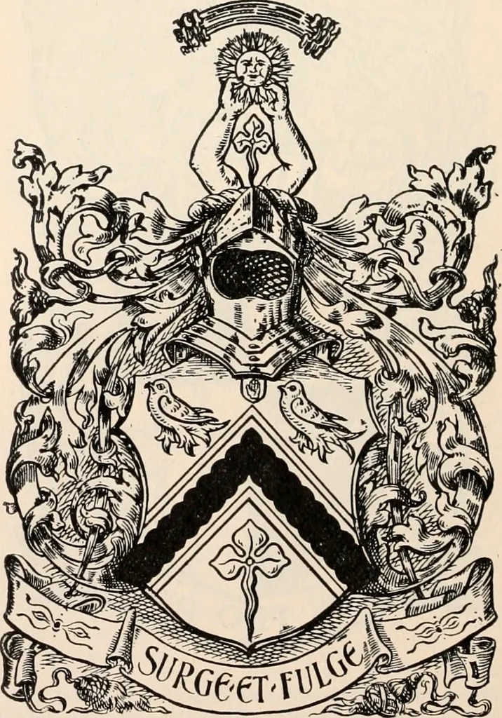 An illustration from Armorial families : a directory of gentlemen of coat-armour, 1905, leaf 133