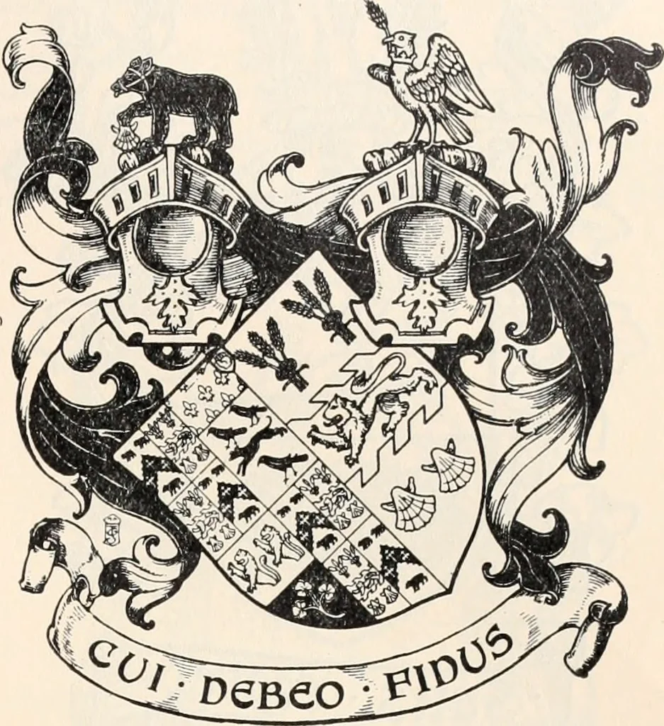 An illustration from Armorial families : a directory of gentlemen of coat-armour, 1905, leaf 134