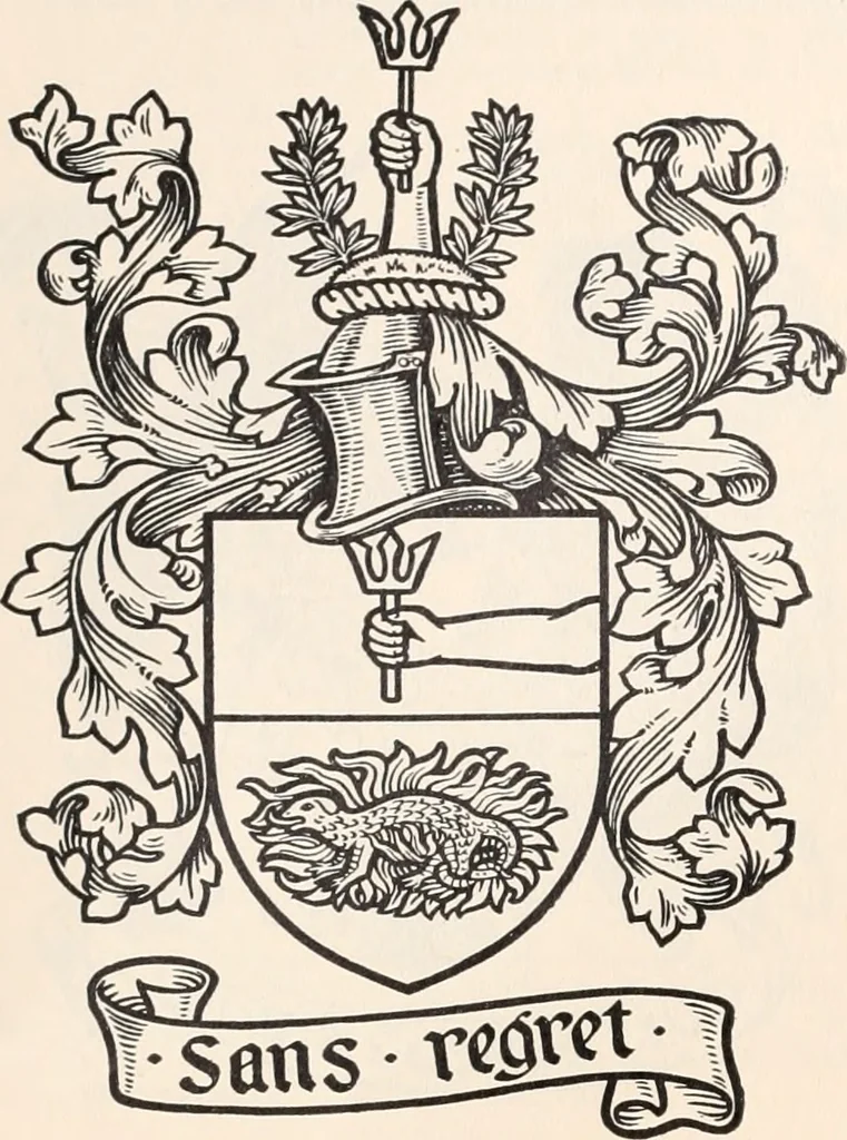 An illustration from Armorial families : a directory of gentlemen of coat-armour, 1905, leaf 135