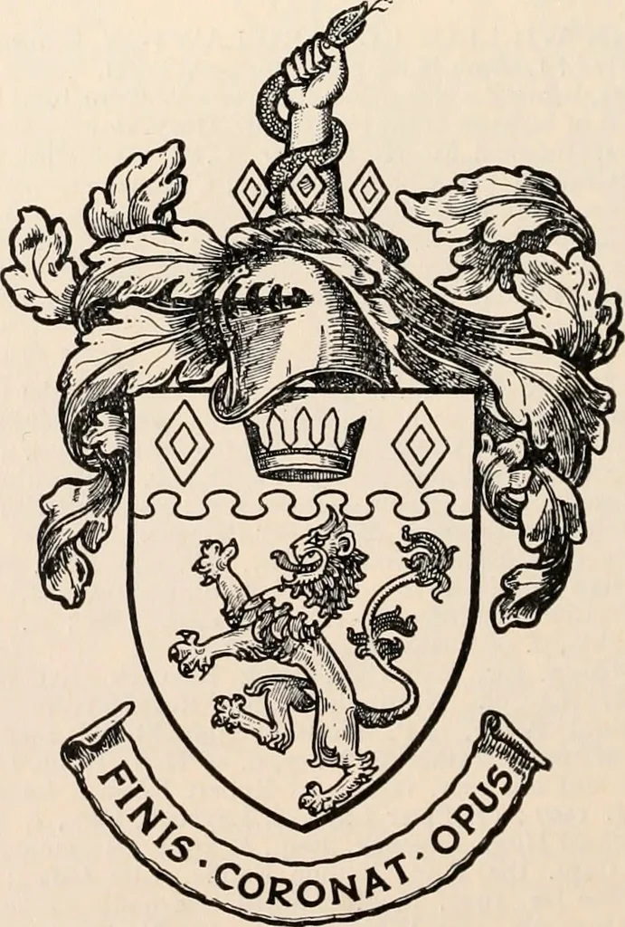 An illustration from Armorial families : a directory of gentlemen of coat-armour, 1905, leaf 135