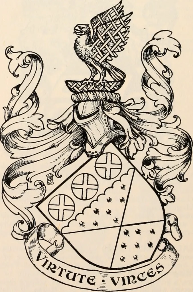 An illustration from Armorial families : a directory of gentlemen of coat-armour, 1905, leaf 137