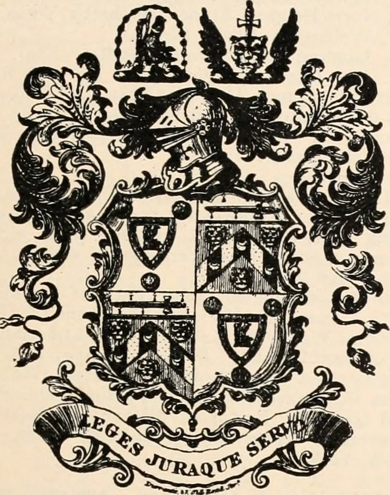 An illustration from Armorial families : a directory of gentlemen of coat-armour, 1905, leaf 14