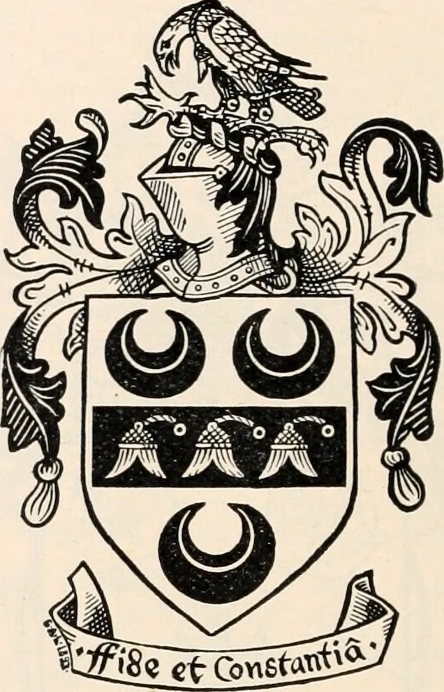 An illustration from Armorial families : a directory of gentlemen of coat-armour, 1905, leaf 141