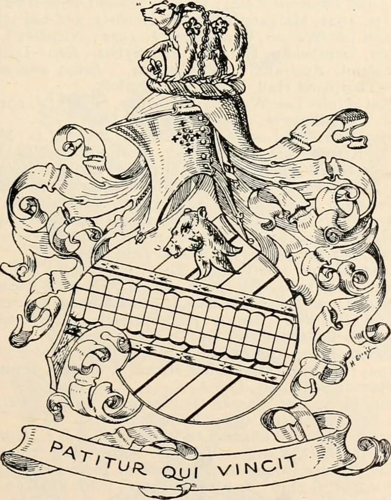 An illustration from Armorial families : a directory of gentlemen of coat-armour, 1905, leaf 142