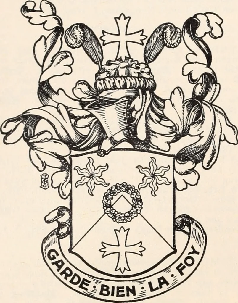 An illustration from Armorial families : a directory of gentlemen of coat-armour, 1905, leaf 145