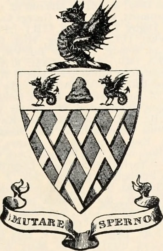 An illustration from Armorial families : a directory of gentlemen of coat-armour, 1905, leaf 148