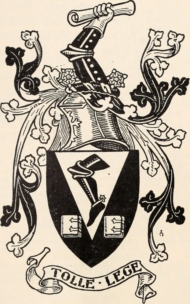 An illustration from Armorial families : a directory of gentlemen of coat-armour, 1905, leaf 149