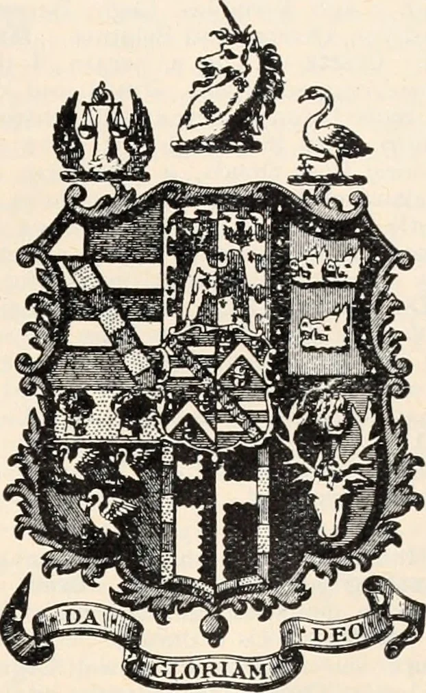 An illustration from Armorial families : a directory of gentlemen of coat-armour, 1905, leaf 150