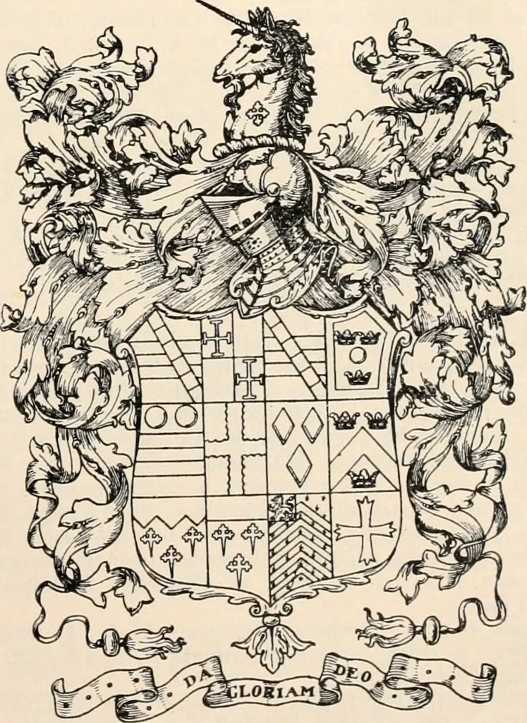 An illustration from Armorial families : a directory of gentlemen of coat-armour, 1905, leaf 150